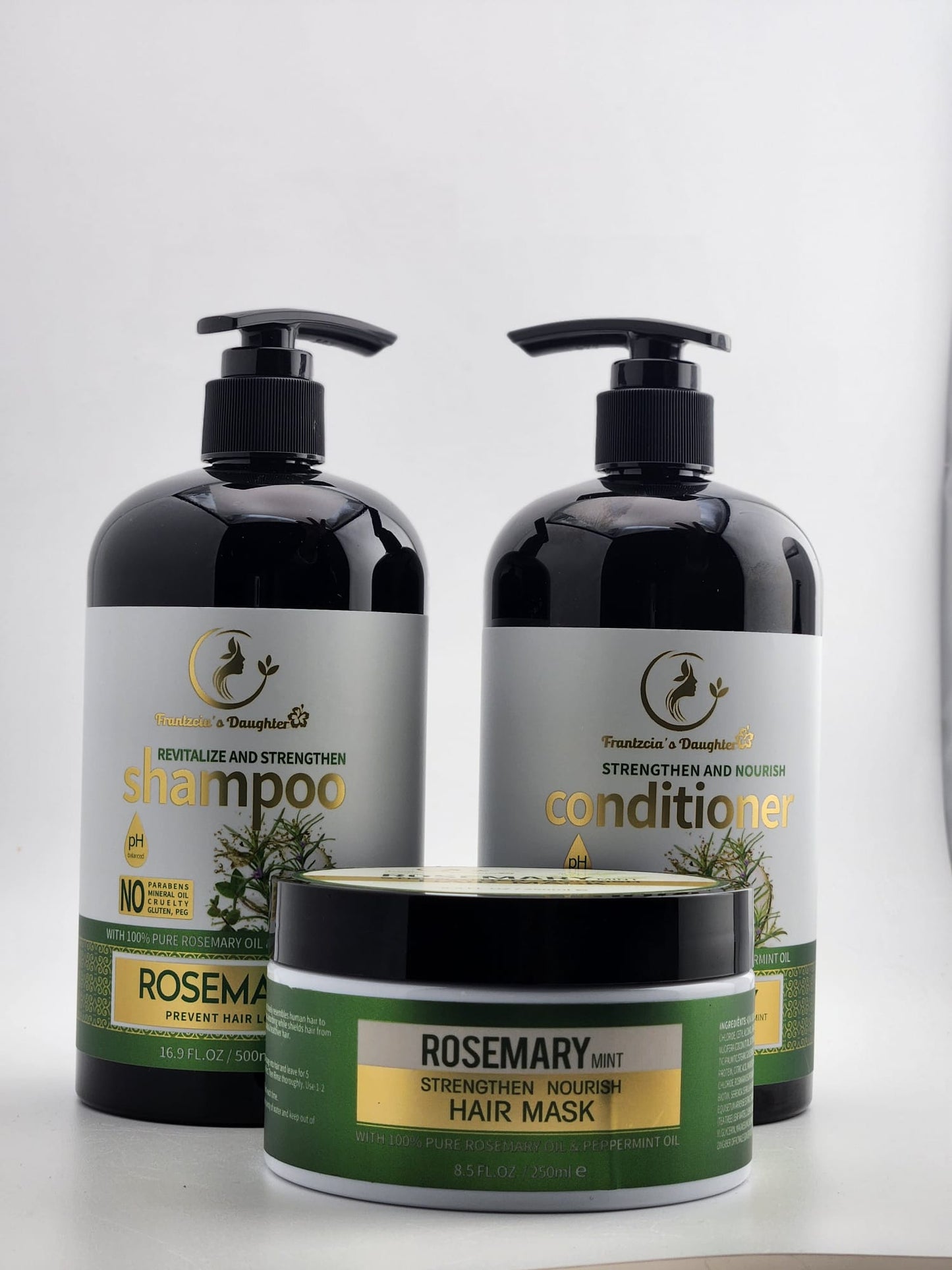 ROSEMARY AND MINT SET 3 SHAMPOO FOR HAIR LOSS