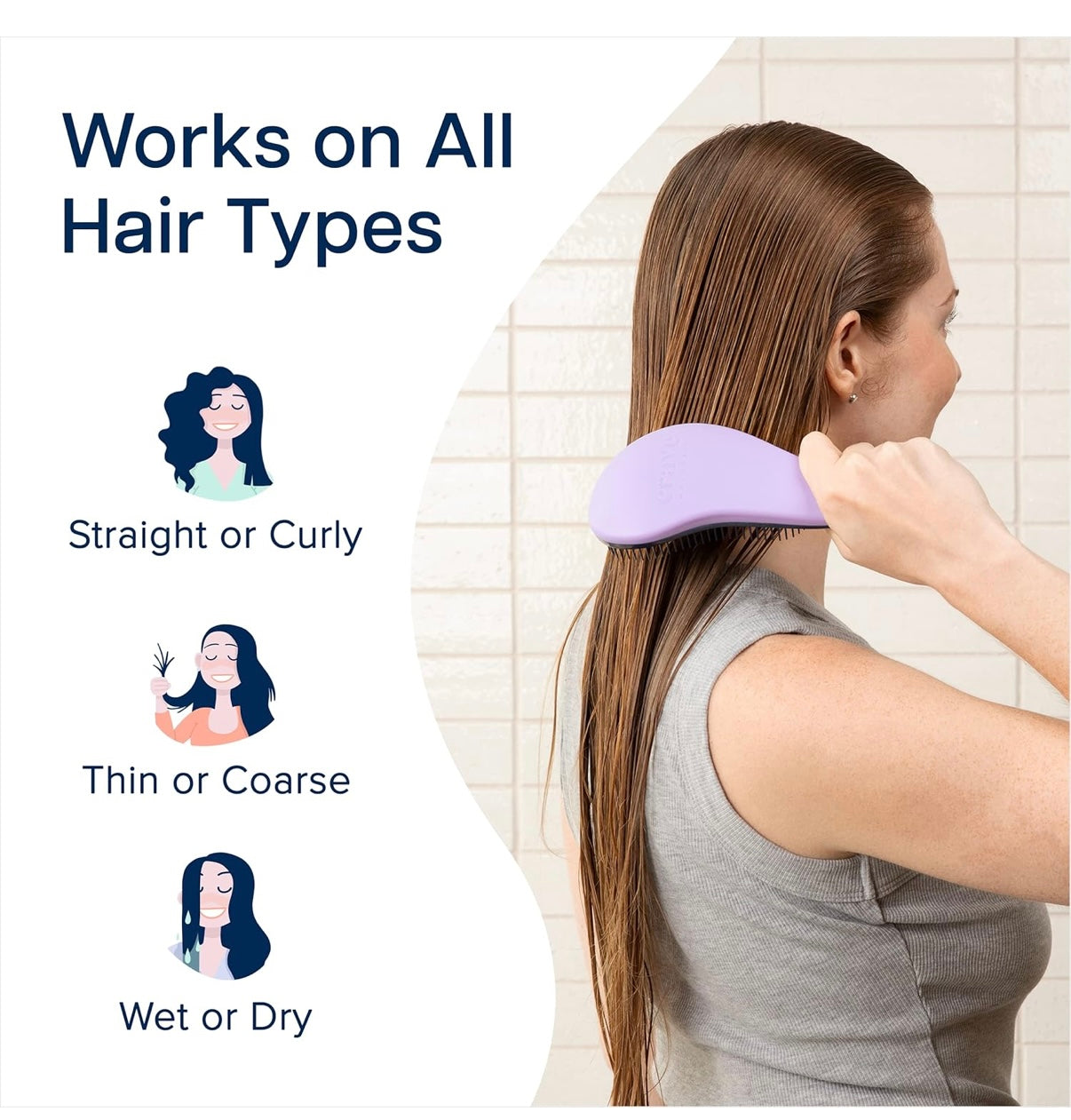 Shampoo Hair brush massage,com and hair brush