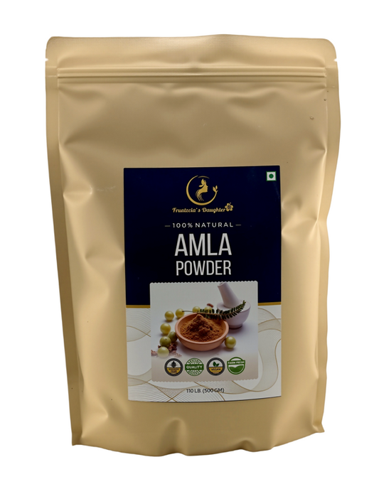 Amla powder is one of the leading hair growth herbs helping you to achieve longer hair naturally. This herb also helps maintain curls, adds volume to hair and helps to reduce some of the brightness of henna hair dye.