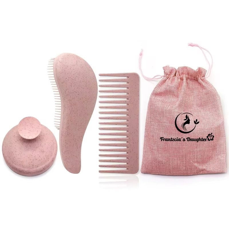 Shampoo Hair brush massage,com and hair brush