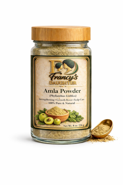 Francy’s Daughter Amla Powder (Indian Gooseberry) – Bamboo Lid | 8 oz
