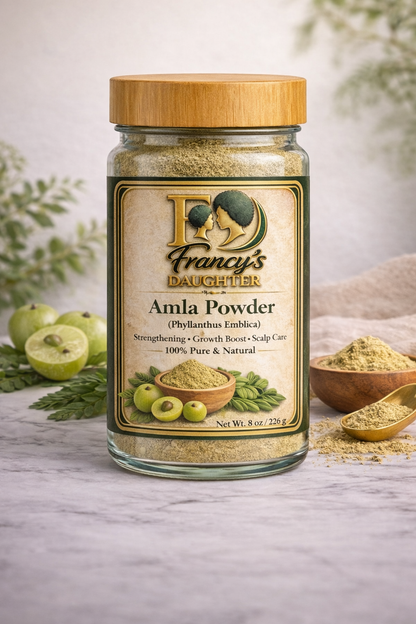 Francy’s Daughter Amla Powder (Indian Gooseberry) – Bamboo Lid | 8 oz
