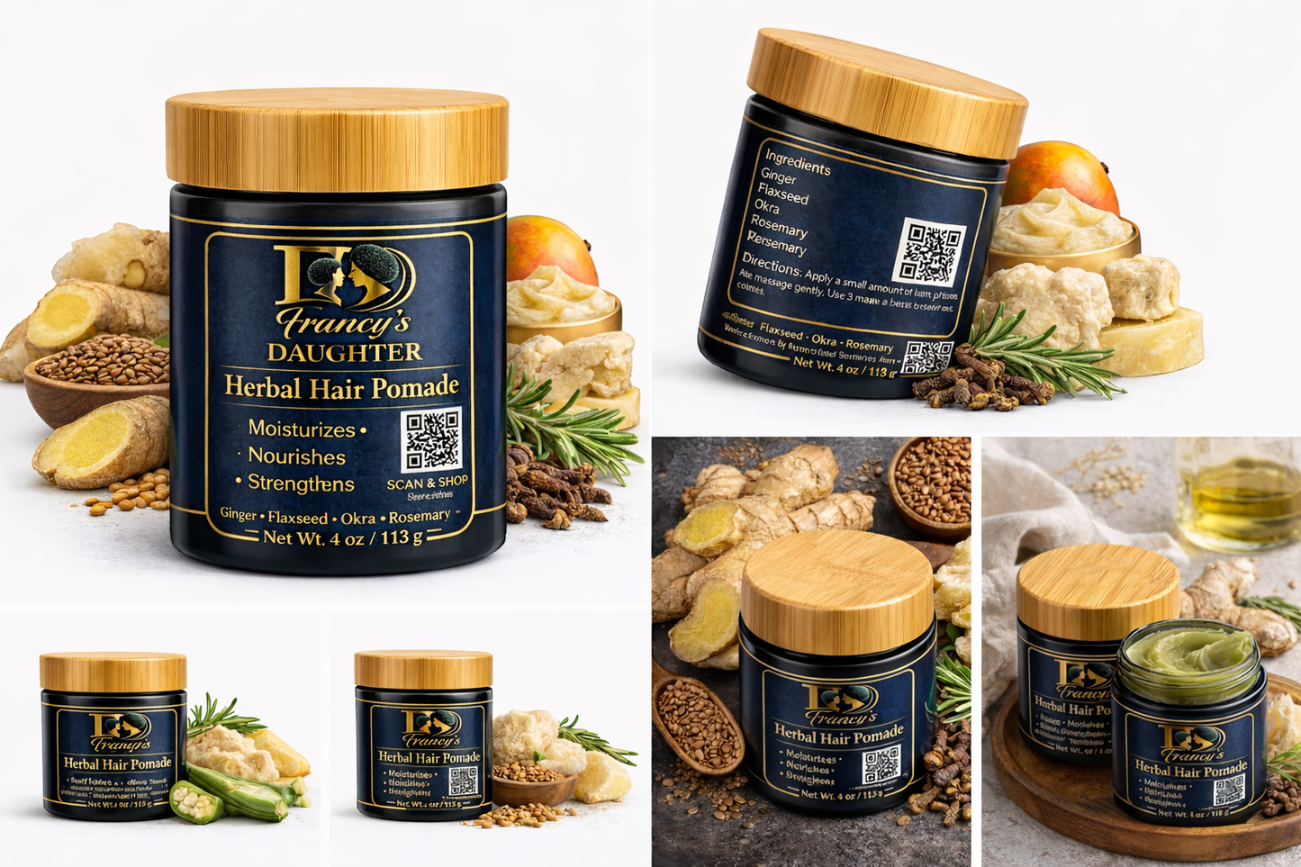 Francy’s Daughter Herbal Hair Pomade – Moisturizing & Strengthening