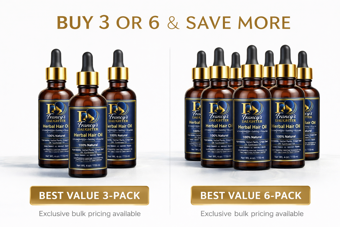 Francy’s Daughter Herbal Hair Oil – Growth & Scalp Care