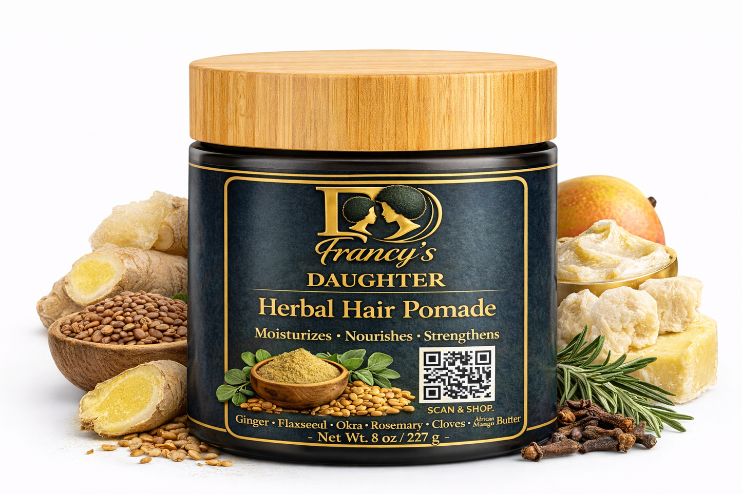 Francy’s Daughter Herbal Hair Pomade – Moisturizing & Strengthening