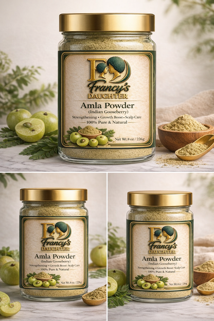 Francy’s Daughter Amla Powder (Indian Gooseberry) – Bamboo Lid | 8 oz