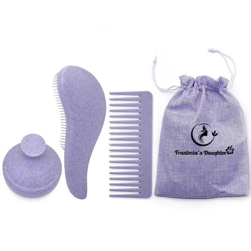 Francy Satin Bonnet & Detangle Set