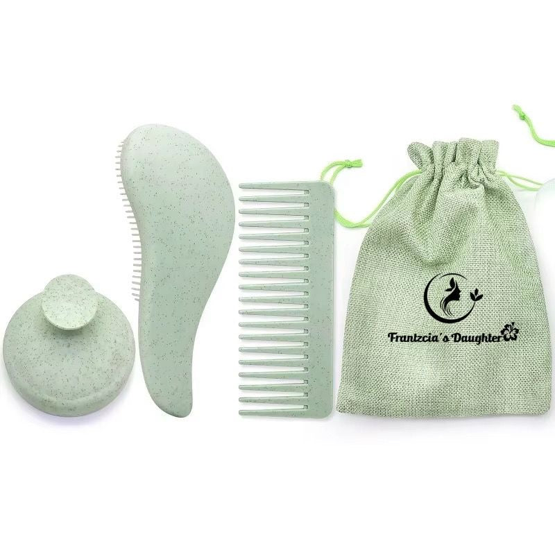 Francy Satin Bonnet & Detangle Set