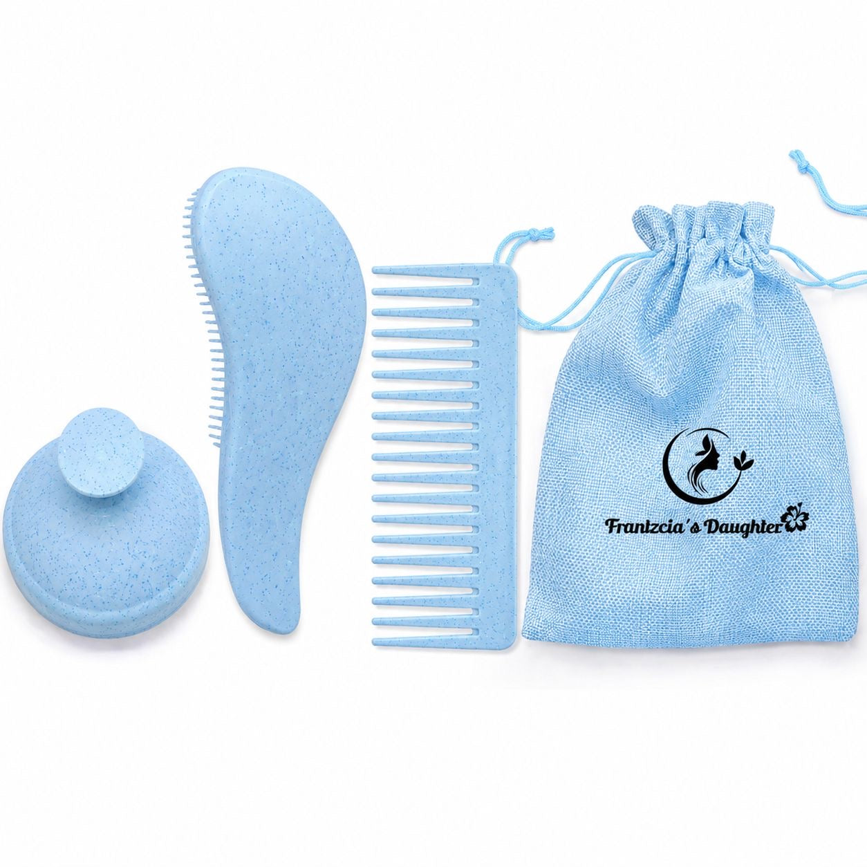 Francy Satin Bonnet & Detangle Set