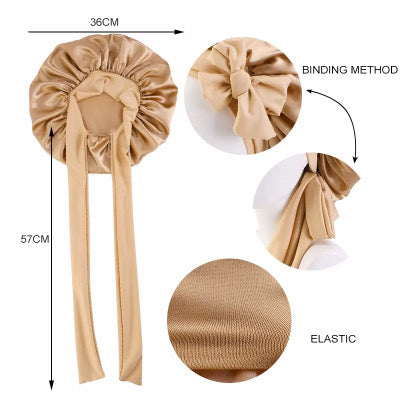 4 Pcsc sleep cap satin