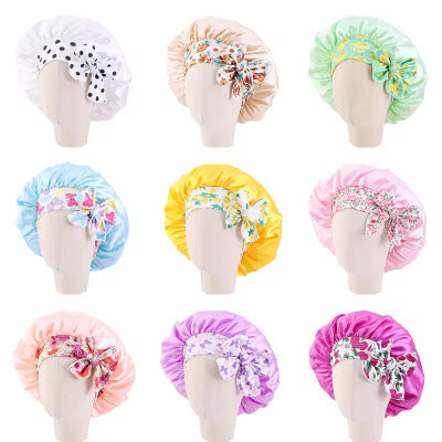 3 Pcs Sleep Bonnet satin kids