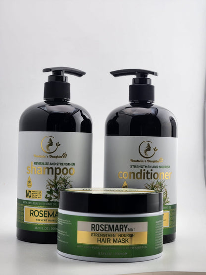 ROSEMARY AND MINT SET 3 SHAMPOO FOR HAIR LOSS